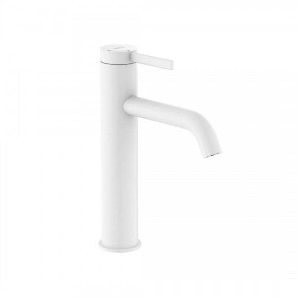 Roca Ona bateria umywalkowa stojąca Cold Start z korkiem biały mat A5A3C9EB00