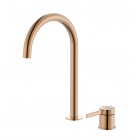 Roca Ona bateria umywalkowa wysoka stojąca z korkiem złoto różowe A5A389ERG0