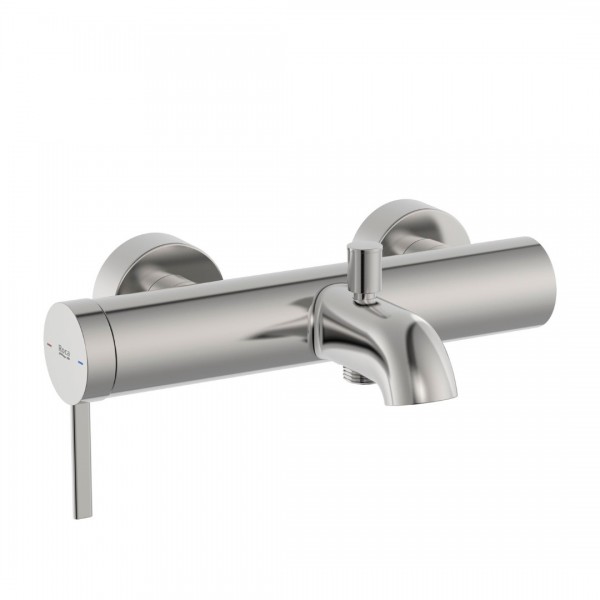 Roca Ona bateria wannowa ścienna stal szczotkowana A5A029ESM0