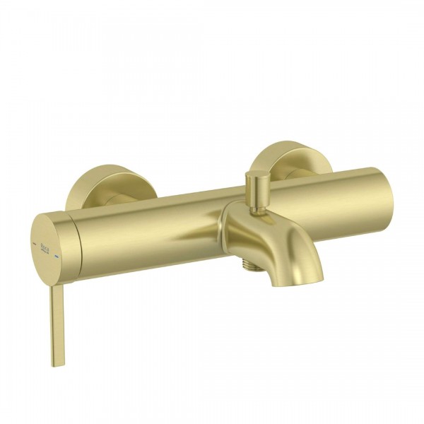 Roca Ona bateria wannowa ścienna złoty szczotkowany A5A029EVA0