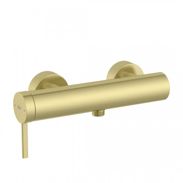 Roca Ona bateria prysznicowa ścienna złoty szczotkowany A5A219EVA0