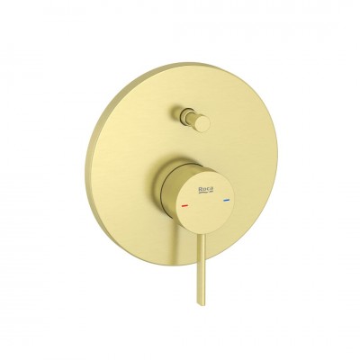 Roca Ona bateria wannowo-prysznicowa podtynkowa złoty szczotkowany A5A0B9EVA0 Roca Ona bateria wannowo-prysznicowa podtynkowa złoty szczotkowany A5A0B9EVA0