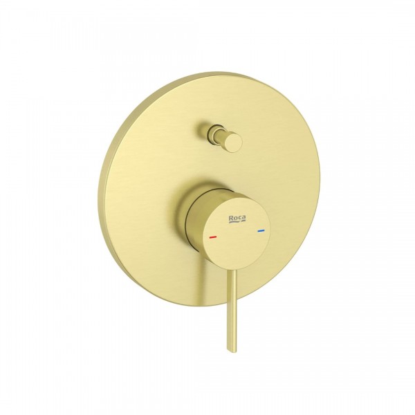 Roca Ona bateria wannowo-prysznicowa podtynkowa złoty szczotkowany A5A0B9EVA0