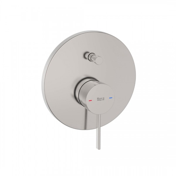 Roca Ona bateria wannowo-prysznicowa podtynkowa stal szczotkowana A5A0B9ESM0