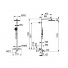Oras Optima Style zestaw wannowy termostatyczny ścienny 7193NU
