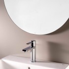 Roca Targa bateria umywalkowa stojąca Cold Start chrom A5A325FC00