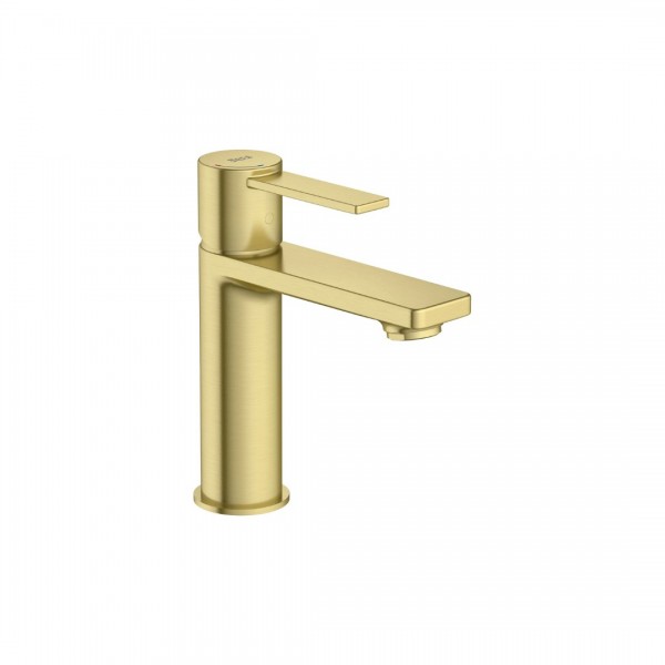 Roca Targa bateria umywalkowa stojąca Cold Start złoty szczotkowany A5A325FVA0