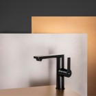 Roca Targa bateria umywalkowa stojąca Cold Start czarny mat A5A405FNB0