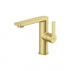 Roca Targa bateria umywalkowa stojąca Cold Start złoty szczotkowany A5A405FVA0