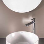 Roca Targa bateria umywalkowa wysoka stojąca Cold Start chrom A5A345FC00