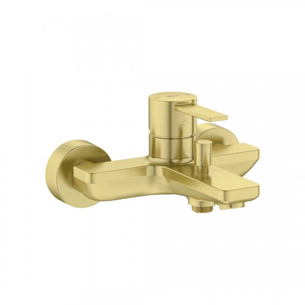 Roca Targa bateria wannowa ścienna złoty szczotkowany A5A025FVA0