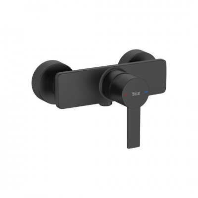 Roca Targa bateria prysznicowa ścienna czarny mat A5A215FNB0