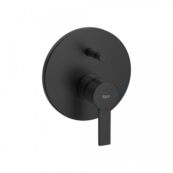 Roca Targa bateria wannowo-prysznicowa podtynkowa czarny mat A5A0B5FNB0