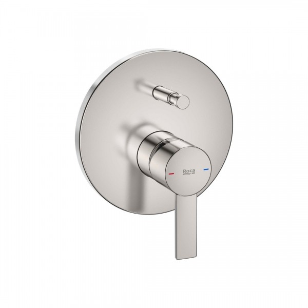 Roca Targa bateria wannowo-prysznicowa podtynkowa stal szczotkowana A5A0B5FSM0