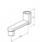 Oras wylewka umywalkowa 10 cm chrom 290016