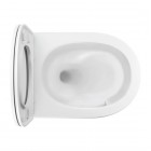 Omnires Ottawa Comfort miska WC wisząca bezkołnierzowa Silent Power z deską wolnoopadającą biały mat OTTAWACSPMWBM