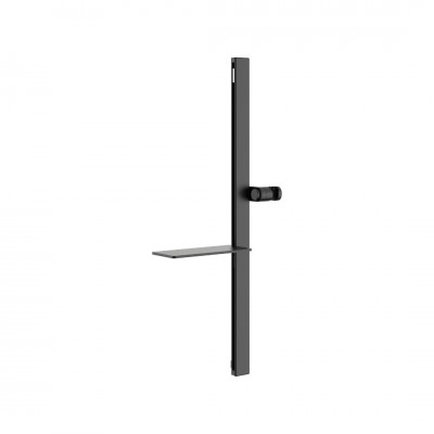 Roca Plenum drążek prysznicowy 70 cm ścienny czarny mat A5B07S2NB0