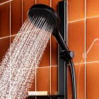 Roca Plenum zestaw prysznicowy ścienny czarny mat A5B8E14NB0