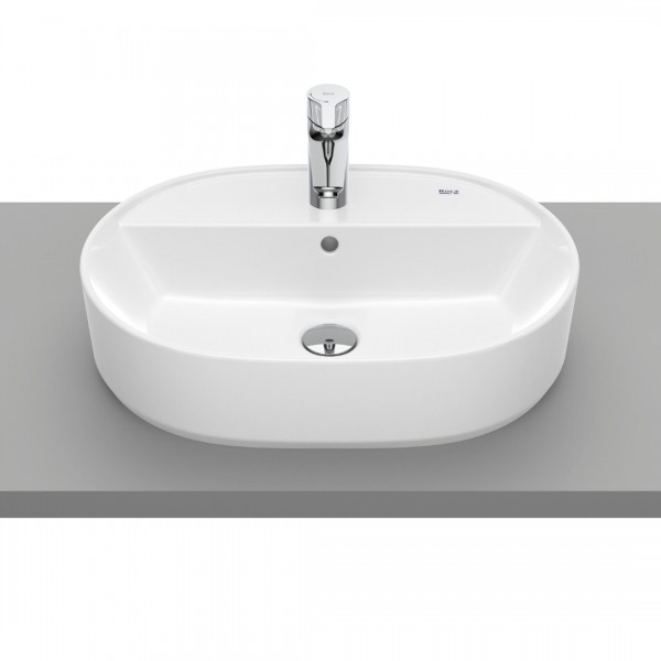 Roca Gap umywalka nablatowa owalna 55x40 cm biała Supraglaze® A3270Y0S00