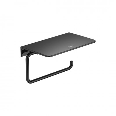 Roca Hotels 2.0 uchwyt na papier z półką titanium black A817581CN0 Roca Hotels 2.0 uchwyt na papier z półką titanium black A817581CN0