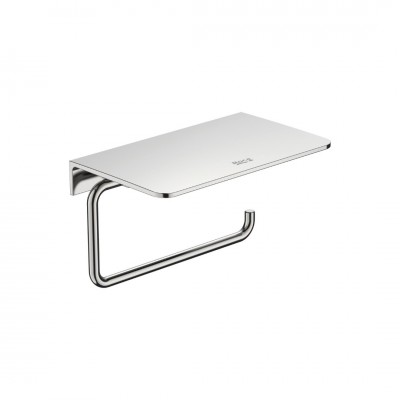 Roca Hotels 2.0 uchwyt na papier z półką stal szczotkowana A817581SM0