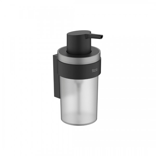 Roca Victoria dozownik na mydło wiszący czarny mat A817892NB0