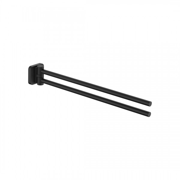 Roca Victoria wieszak na ręcznik dwuramienny czarny mat A817885NB0