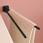 Roca Victoria wieszak na ręcznik dwuramienny czarny mat A817885NB0