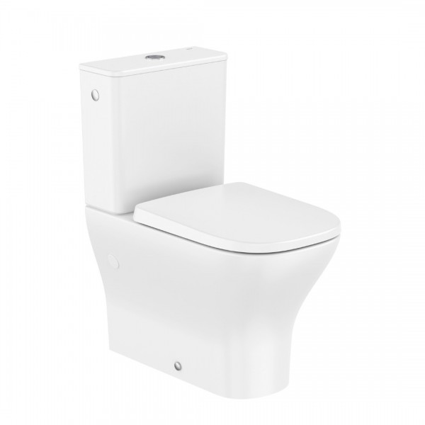 Roca Optica miska WC Rimless Vortex do kompaktu przyścienna biała A342V15000