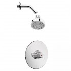 Delabie Tempostop zestaw natryskowy podtynkowy do wody zmieszanej chrom 67986