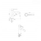 Oltens Renn bateria umywalkowa stojąca chrom 32205100