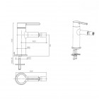 Oltens Rann bateria bidetowa stojąca chrom 31307100
