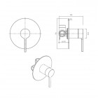 Oltens Hadsel bateria prysznicowa podtynkowa chrom 33107100