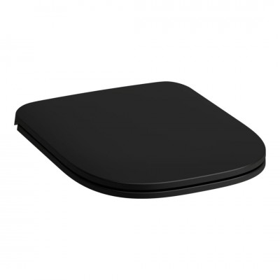 Laufen Meda deska WC wolnoopadająca Slim czarny mat H8911157160001