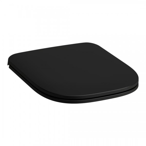 Laufen Meda deska WC wolnoopadająca Slim czarny mat H8911157160001