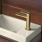 Vedo Aletta Spazzo bateria umywalkowa stojąca bez korka złoto szczotkowane VBA5001/SZ