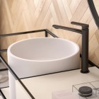 Vedo Aletta Black bateria umywalkowa wysoka bez korka czarny mat