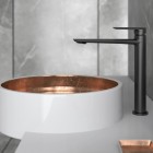 Vedo Aletta Black bateria umywalkowa wysoka bez korka czarny mat