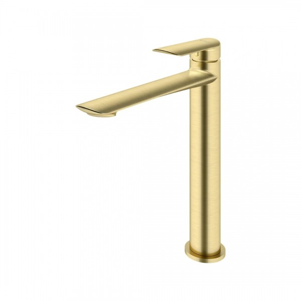 Vedo Aletta Spazzo bateria umywalkowa wysoka stojąca bez korka złoto szczotkowane VBA5003/SZ