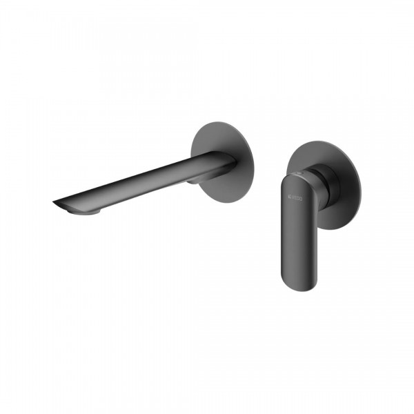 Vedo Aletta Black bateria umywalkowa podtynkowa bez korka czarny mat