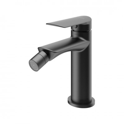 Vedo Aletta Black bateria bidetowa z korkiem klik klak czarny mat