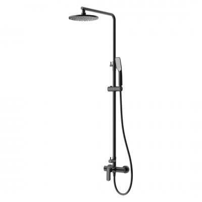 Vedo Aletta Black zestaw natryskowy deszczownica 25 cm czarny mat