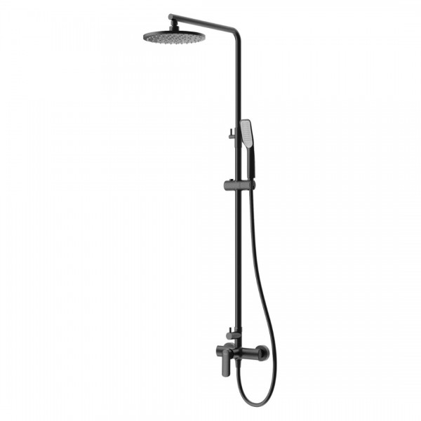 Vedo Aletta Black zestaw natryskowy deszczownica 25 cm czarny mat
