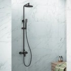 Vedo Aletta Black zestaw natryskowy deszczownica 25 cm czarny mat