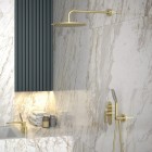 Vedo Aletta Spazzo bateria wannowo-prysznicowa podtynkowa złoto szczotkowane VBA5016/SZ