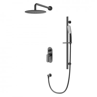 Vedo Aletta Black kompletny zestaw prysznicowy IV deszczownica 30 cm czarny mat