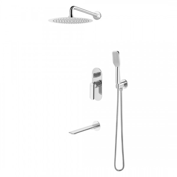 Vedo Aletta kompletny zestaw wannowy I deszczownica 20 cm chrom