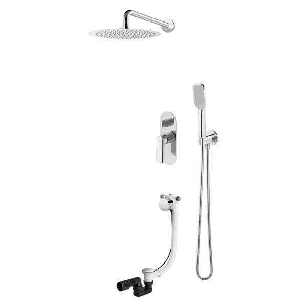 Vedo Aletta kompletny zestaw wannowy II deszczownica 20 cm chrom