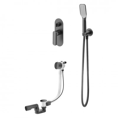 Vedo Aletta Black kompletny zestaw wannowy I czarny mat