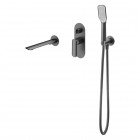 Vedo Aletta Black kompletny zestaw wannowy III czarny mat